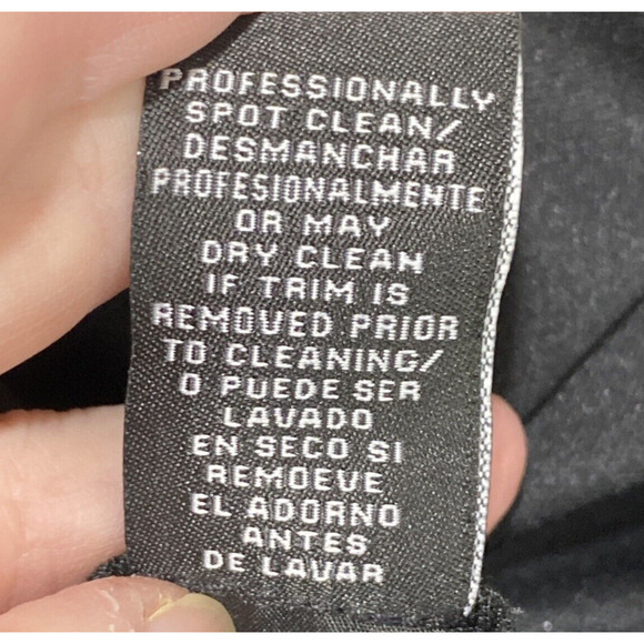 Dressbarn Collection Size 16 Black Cocktail Dress Chiffon Ruffles Sleeveless - Picture 10 of 10